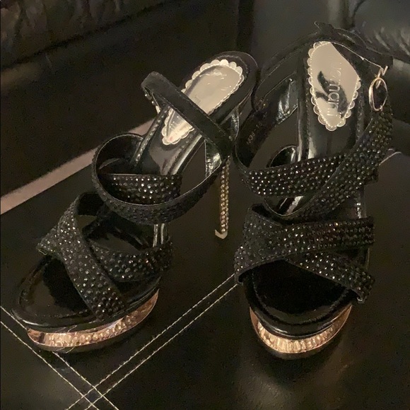 Rhinestone Heels 4” - Picture 1 of 2